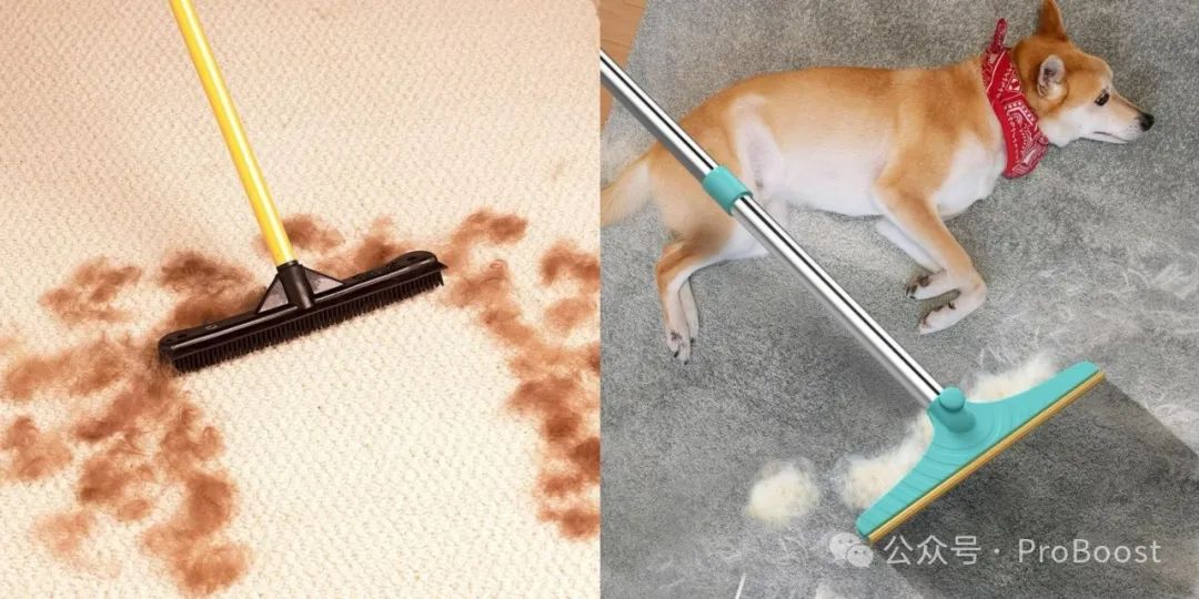 换毛季必备！宠物除毛扫帚在TikTok和亚马逊成爆款