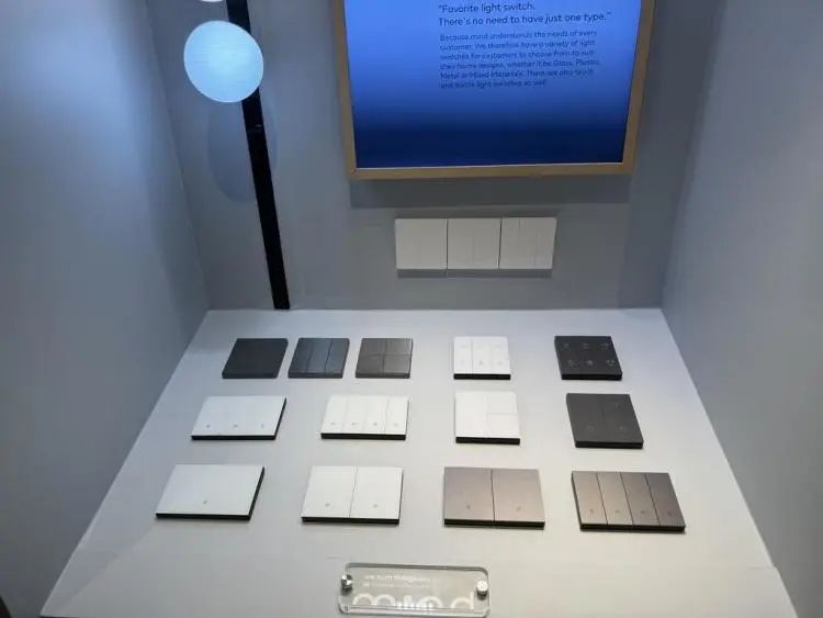 SCG旗下智能家居品牌Mind的智能开关。Global商业观察作者白桦/摄 图片