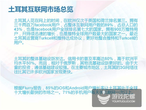 土耳其互联网市场揭秘：四分之一分口是游戏玩家