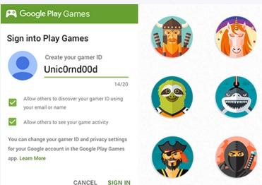 Google Play游戏平台推出玩家ID账号系统