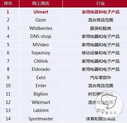 俄罗斯本土电商排名曝光：家电与电子产品行业最火热