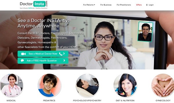 用户突破100万，印度视频诊疗网站Doctor Insta计划融资400万美元