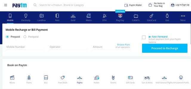 Paytm力争做印度电子商务的头把交椅 与Flipkart、亚马逊抗衡