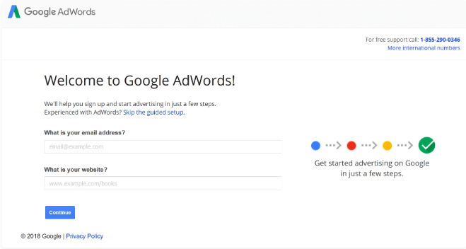 如何设置 Google AdWords 帐户
